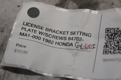 LICENSE PLATE SETTING PIN 84702-MB9-770 1982 HONDA GOLDWING GL1100A