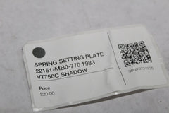 SPRING SETTING PLATE 22151-MB0-770 1983 VT750C SHADOW