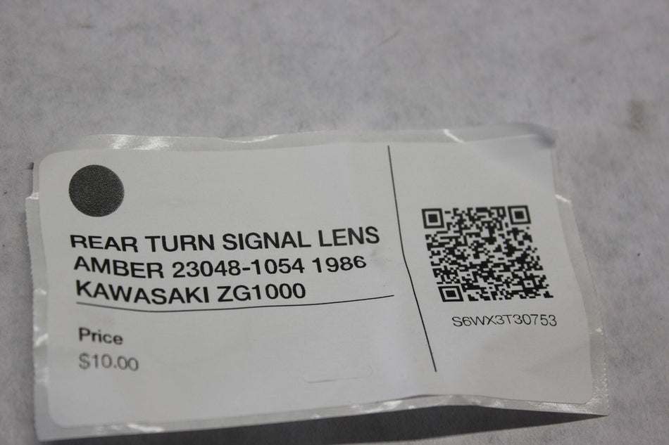 REAR TURN SIGNAL LENS AMBER 23048-1054 1986 KAWASAKI ZG1000