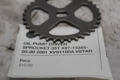 OIL PUMP DRIVEN SPROCKET 35T 4X7-13355-00-00 2001 XVS1100A VSTAR CLASSIC