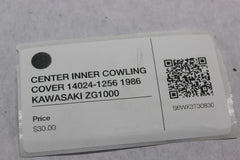 CENTER INNER COWLING COVER 14024-1256 1986 KAWASAKI ZG1000