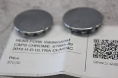 REAR FORK SWINGARM CAPS CHROME  67865-89 2010 H-D ULTRA CLASSIC FLHTCU