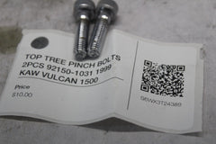 TOP TREE PINCH BOLTS 2PCS 92150-1031 1999 KAW VULCAN 1500