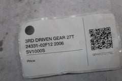 3RD DRIVEN GEAR 27T 24331-02F12 2006 SV1000S