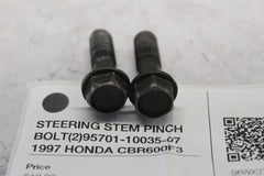 STEERING STEM PINCH BOLT (2) 95701-10035-07  1997 HONDA CBR600F3