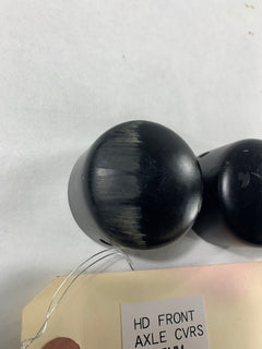 Harley Davidson Domed Axle Covers Flat Black 25mm Touring Models 2008-2020