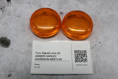 Turn Signal Lens (2) AMBER HARLEY DAVIDSON 68973-00