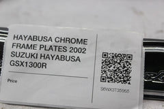 HAYABUSA CHROME FRAME PLATES 2002 SUZUKI HAYABUSA GSX1300R
