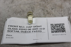 FRONT M.C. CAP SIGHT GLASS 45042-96 2001 H-D SOFTAIL DUECE FXSTD