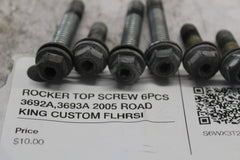 ROCKER TOP SCREW 6PCS 3692A,3693A 2005 ROAD KING CUSTOM FLHRSI