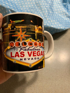 LED Las Vegas Nevada Coffee Mug 9 Colorful Lights