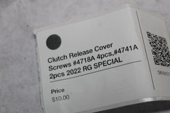 Clutch Release Cover Screws #4718A 4pcs,#4741A 2pcs 2022 RG SPECIAL