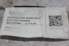 DIAPHRAGM 45520-MA5-672 1982 HONDA GOLDWING GL1100A