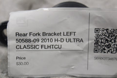 Rear Fork Bracket LEFT 50588-09 2010 H-D ULTRA CLASSIC FLHTCU