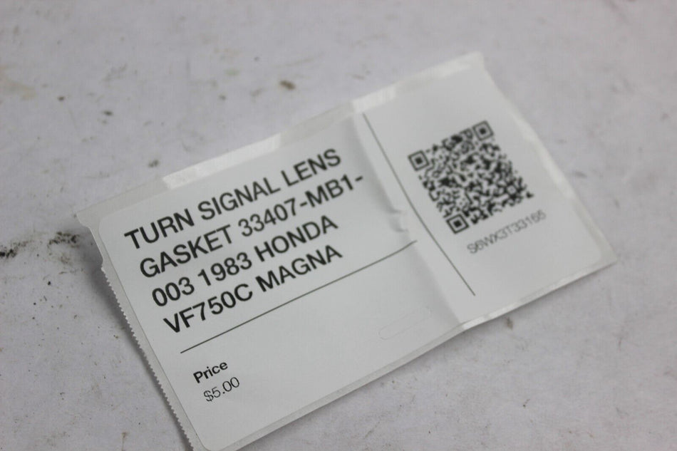 TURN SIGNAL LENS GASKET 33407-MB1-003 1983 HONDA VF750C MAGNA