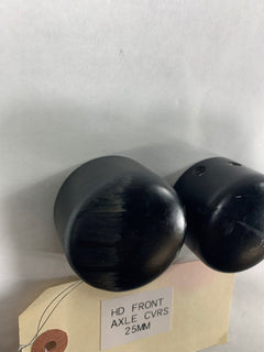 Harley Davidson Domed Axle Covers Flat Black 25mm Touring Models 2008-2020