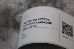 METER LCD SPEEDO TACH 2003 KAWASAKI NINJA ZX-6R 28011-1244