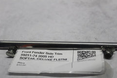 Front Fender Side Trim 59211-74 2005 HD SOFTAIL DELUXE FLSTNI