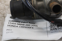 Solenoid Valve Assy 17455-MBW-000 2000 HONDA CBR600F4