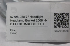 67728-02A 7" Headlight Headlamp Bucket 2008 H-D ELECTRAGLIDE FLHT