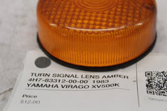 TURN SIGNAL LENS AMBER 4H7-83312-00-00  1983 YAMAHA VIRAGO XV500K