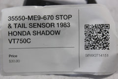 35550-ME9-670 STOP & TAIL SENSOR 1983 HONDA SHADOW VT750C