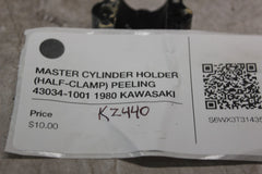 MASTER CYLINDER HOLDER (HALF-CLAMP) PEELING 43034-1001 1980 KAWASAKI KZ440