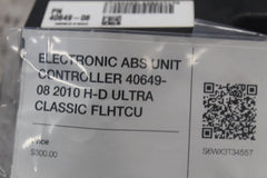 ELECTRONIC ABS UNIT CONTROLLER 40649-08 2010 H-D ULTRA CLASSIC FLHTCU