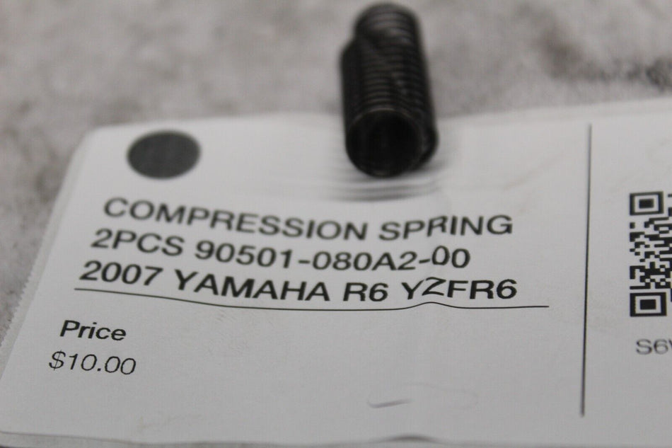 COMPRESSION SPRING 2PCS 90501-080A2-00 2007 YAMAHA R6 YZFR6