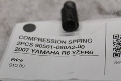 COMPRESSION SPRING 2PCS 90501-080A2-00 2007 YAMAHA R6 YZFR6