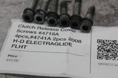 Clutch Release Cover Screws #4718A 4pcs,#4741A 2pcs 2008 H-D ELECTRAGLIDE FLHT