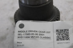 MIDDLE DRIVEN GEAR 25T 5EL-17583-00-00 2001 XVS1100A VSTAR CLASSIC