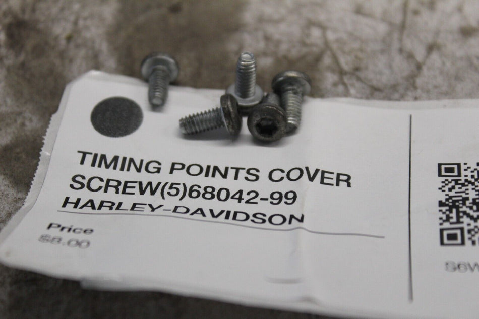 TIMING POINTS COVER SCREW (5) 68042-99  HARLEY-DAVIDSON