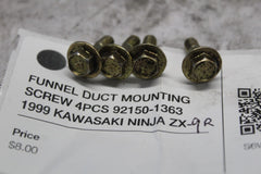 FUNNEL DUCT MOUNTING SCREW 4PCS 92150-1363 1999 KAWASAKI NINJA ZX-9R