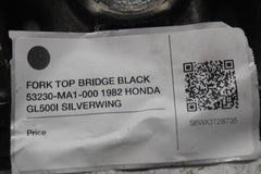 FORK TOP BRIDGE BLACK 53230-MA1-000 1982 HONDA GL500I SILVERWING