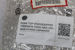 FORK TOP BRIDGE (UPPER TREE) **NEW** 53300-MEE-D00 2006 HONDA CBR600RR