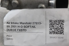 Air Intake Manifold 27613-99 2001 H-D SOFTAIL DUECE FXSTD