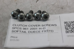 CLUTCH COVER SCREWS 5PCS 961 2001 H-D SOFTAIL DUECE FXSTD