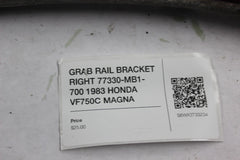 GRAB RAIL BRACKET RIGHT 77330-MB1-700 1983 HONDA VF750C MAGNA