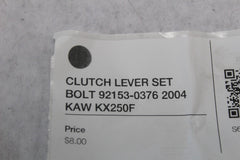 CLUTCH LEVER SET BOLT 92153-0376 2004 KAW KX250F