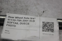 Rear Wheel Axle 3/4" 41110-79A 2001 H-D SOFTAIL DUECE FXSTD