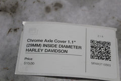 Chrome Axle Cover 1.1" (29MM) INSIDE DIAMETER HARLEY DAVIDSON