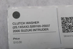 CLUTCH WASHER (25.1X54X2.5)09160-25037 2000 SUZUKI INTRUDER VL1500