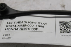 LEFT HEADLIGHT STAY 61314-MM5-000  1988 HONDA CBR1000F