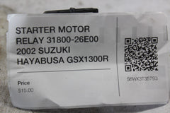 STARTER MOTOR RELAY 31800-26E00 2002 SUZUKI HAYABUSA GSX1300R