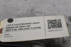 LEFT FOOTBOARD ASSY 50699-05 2005 HD SOFTAIL DELUXE FLSTNI