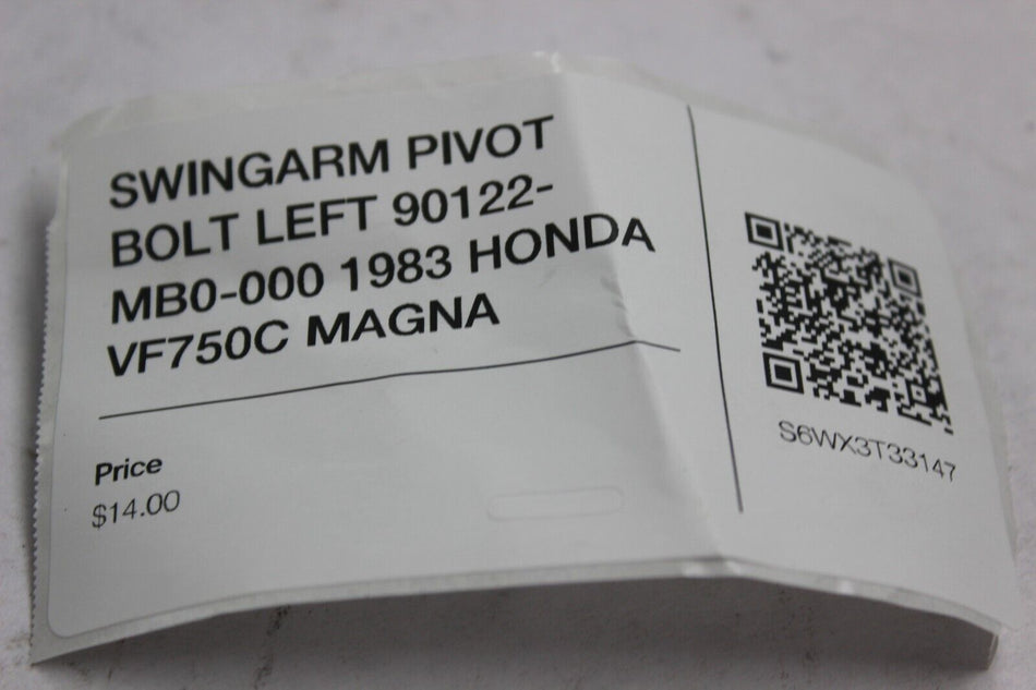 SWINGARM PIVOT BOLT LEFT 90122-MB0-000 1983 HONDA VF750C MAGNA