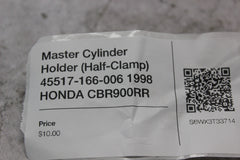 Master Cylinder Holder (Half-Clamp) 45517-166-006 1998 HONDA CBR900RR