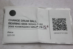 CHANGE DRUM BALL BEARING 6806 92045-1152 2005 KAWASAKI NINJA ZX-12R