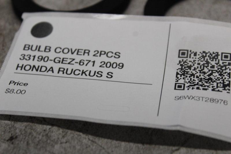 BULB COVER 2PCS 33190-GEZ-671 2009 HONDA RUCKUS S